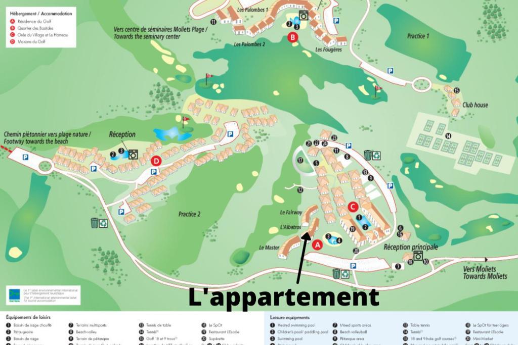 L'Appart Vue Golf Piscines Nature Ocean A Moliets公寓 外观 照片